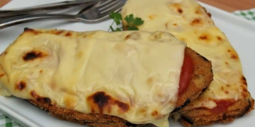 milanesas berenjena jamón queso