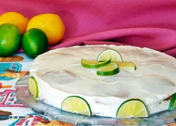 tarta limón galletas
