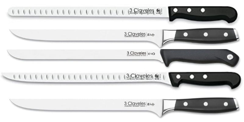 mejores cuchillos jamoneros 3 claveles