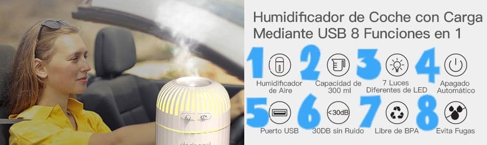 Las 8 ventajas de los humidificadores de coches