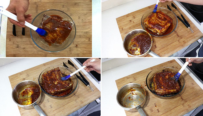 foto costillas de cerdo al horno con salsa barbacoa