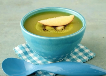 Receta de sopa de manzana y kiwi con ingrediente dulce