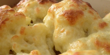 coliflor nata queso horno antioxidante fibra