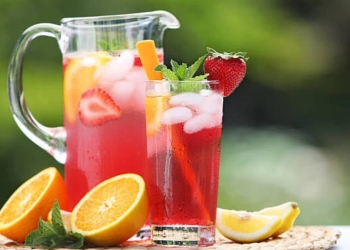 limonada fresas jengibre