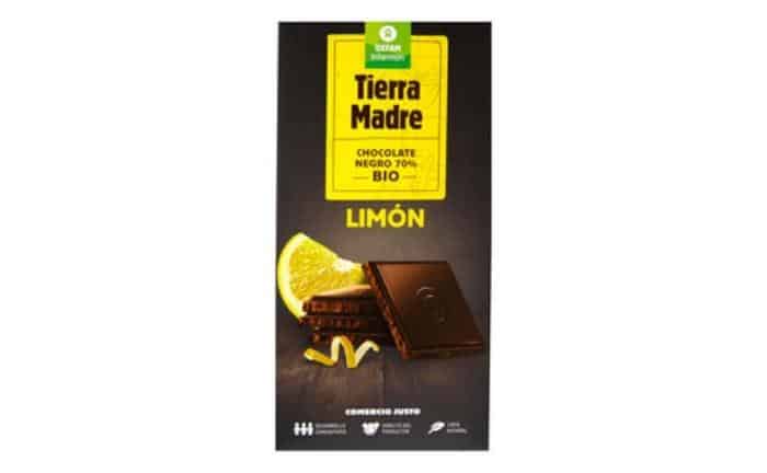 chocolate negro limón oxfam alcampo