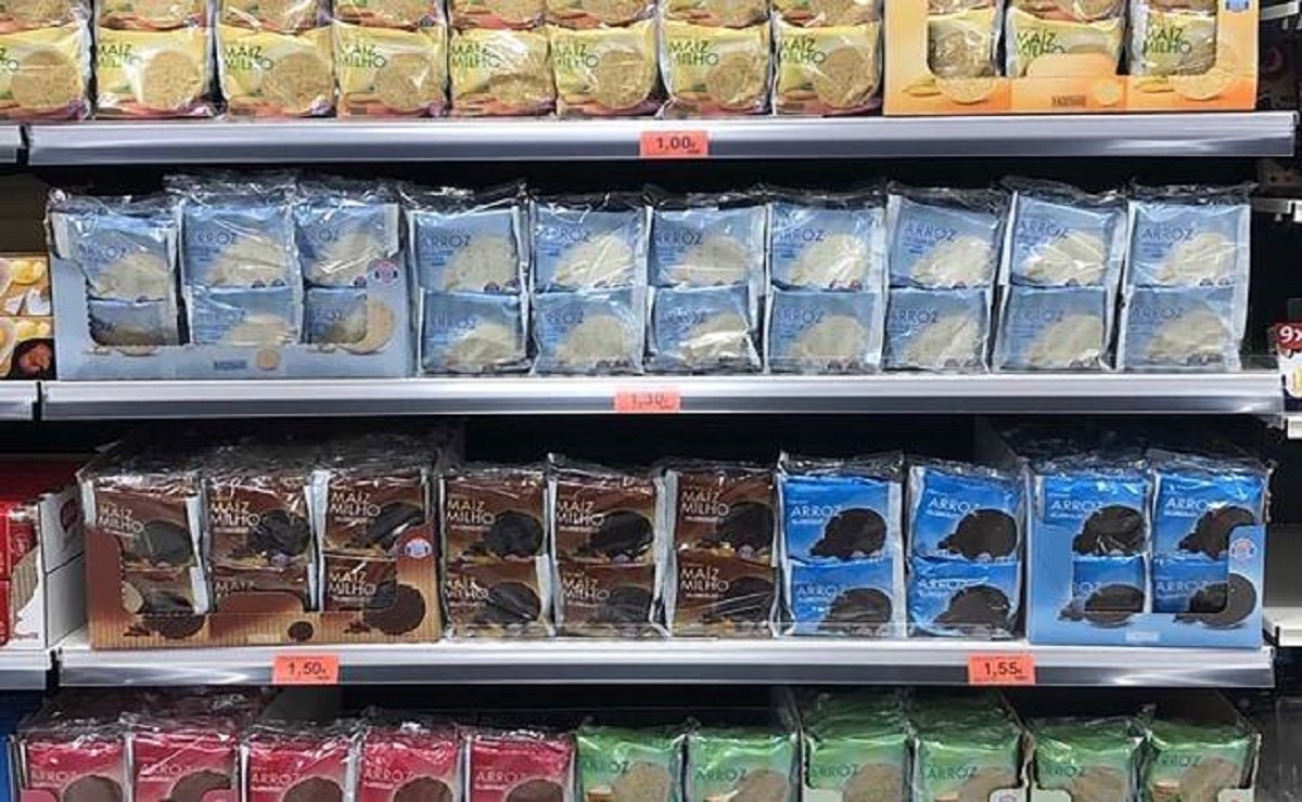 Tortitas de cereales en un supermercado