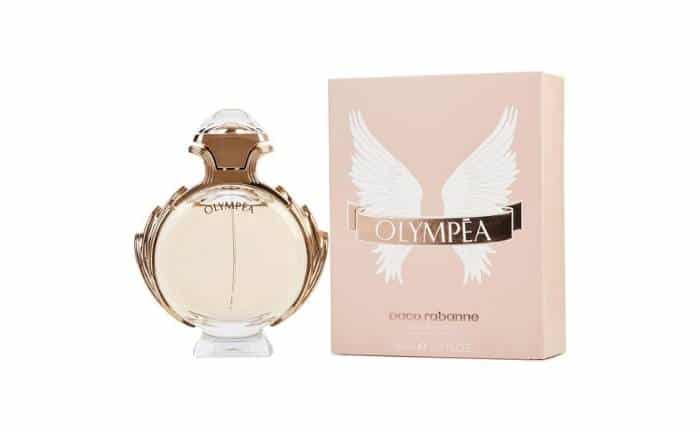 Perfume Olympéa Paco con una serie olfativa de estilo oriental Rabanne con 