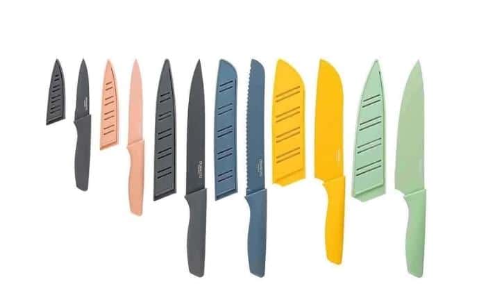 set cuchillos colorido lidl