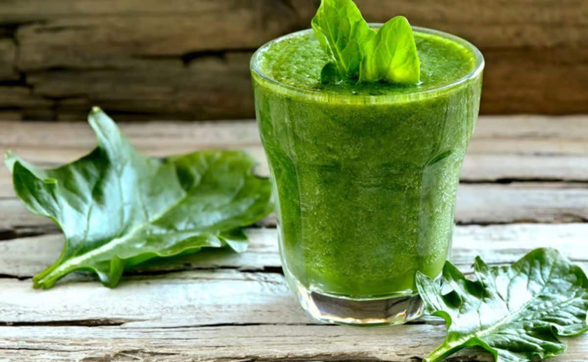 Batido verde de espinaca