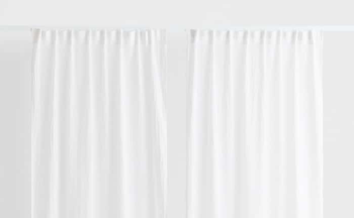 vista cortinas lino h&m blanco vista superior