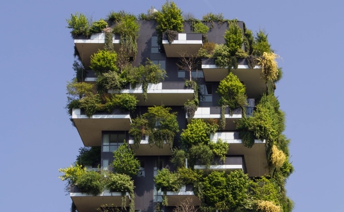 edificio sostenible varios pisos