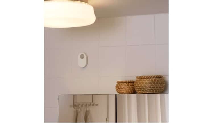 sensor de luz TRÅDFRI Ikea colocado en cocina