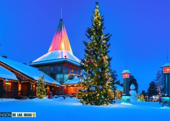 ¿Sabías que la ciudad donde vive Papá Noel tiene forma de reno?