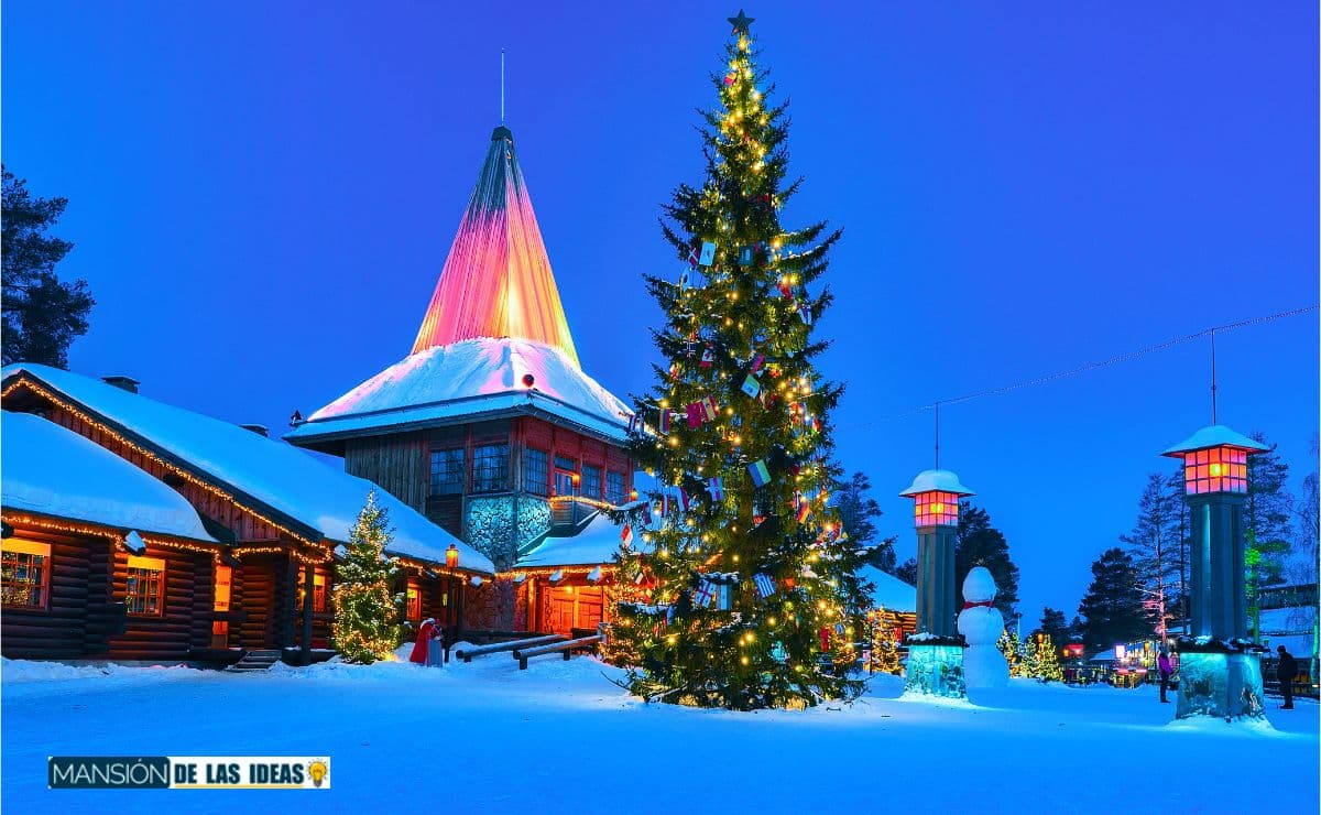 ¿Sabías que la ciudad donde vive Papá Noel tiene forma de reno?
