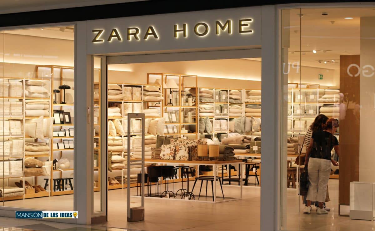 Zara Home cortina lino baño