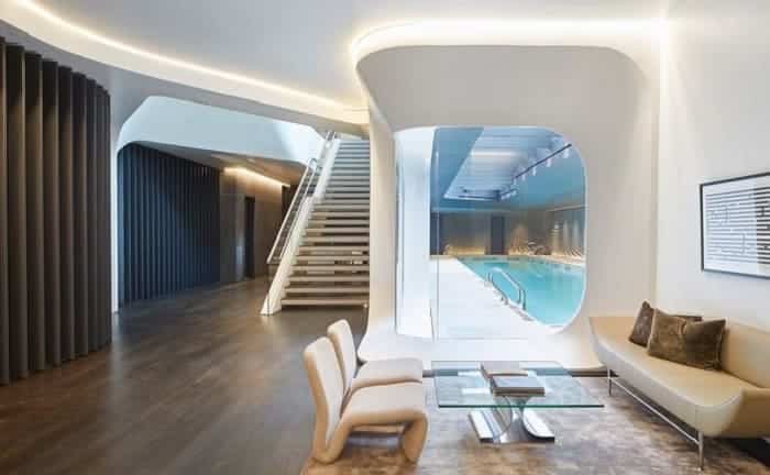 decoracion futurista penthouse famoso