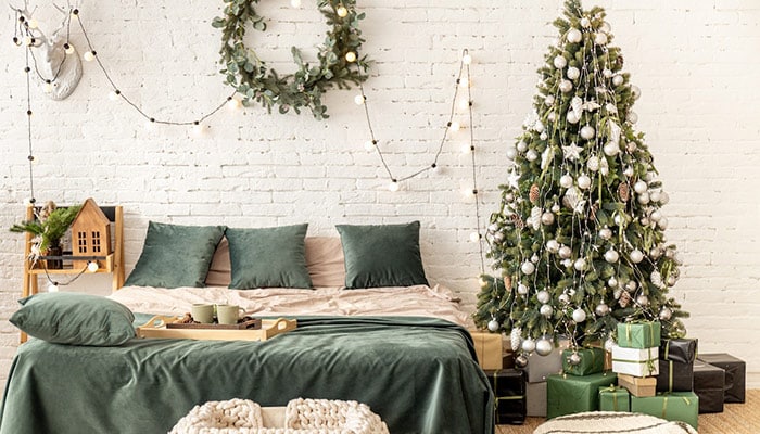 decoracion navidad dormitorio