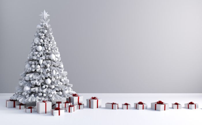 árbol navidad blanco