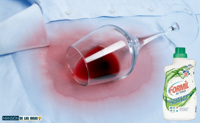 Detergente Formil de Lidl para limpiar manchas de vino