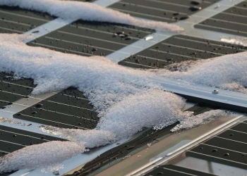 energia solar nieve rendimiento