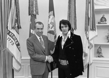 Elvis Presley con el presidente Nixon