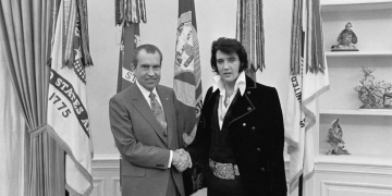 Elvis Presley con el presidente Nixon