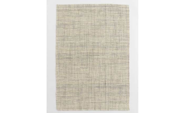 alfombra beige y gris mezcla de lana hm home