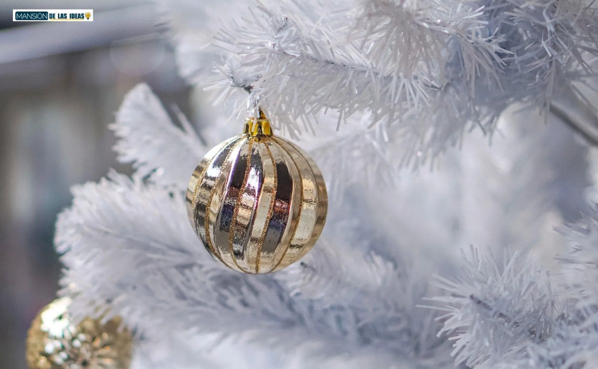 lavar arbol navidad blanco