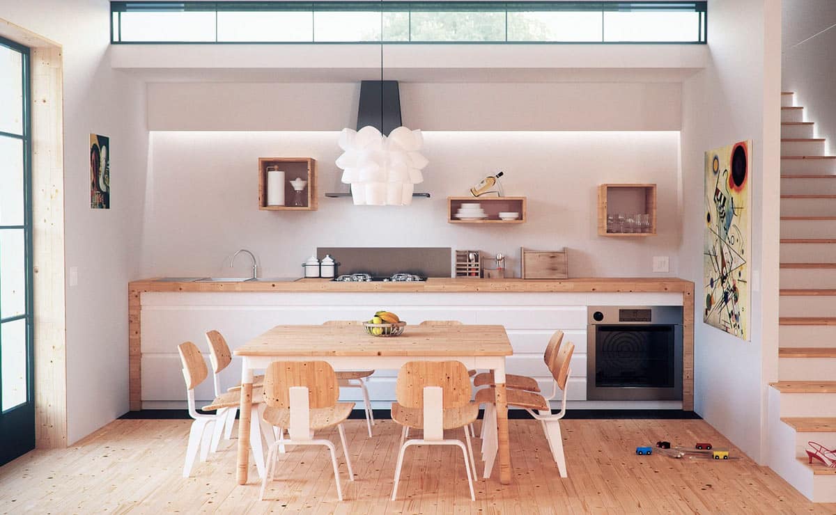 Cocinas sin muebles altos: cómo decorarlas
