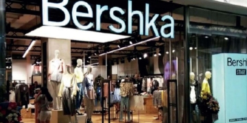 Falda larga barata de Bershka