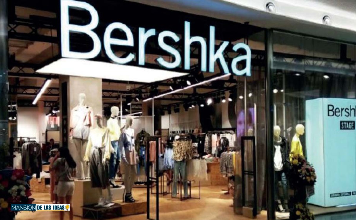 Falda larga barata de Bershka