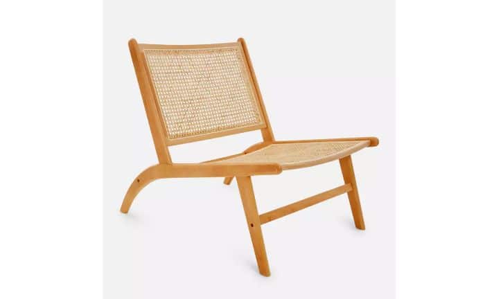 silla primark madera y ratán