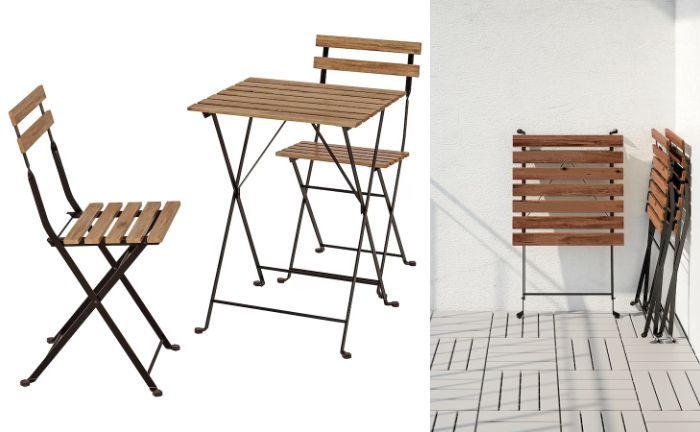 Mesa con 2 sillas de exterior modelo TÄRNÖ de Ikea