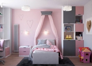 dormitorio infantil rosa