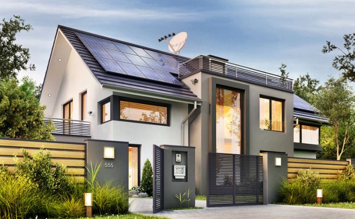 viviendas con paneles solares