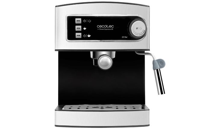 La cafetera Cecotec Power Expresso 20 está fabricada con acero inoxidable y unas líneas finas que la aportan un toque de elegancia a su diseño