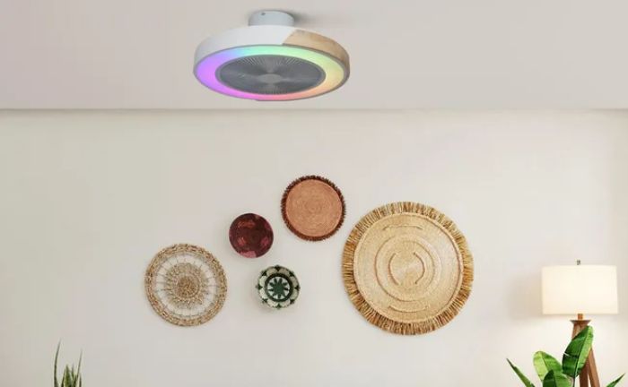 Ventilador techo luz multicolor Leroy Merlin