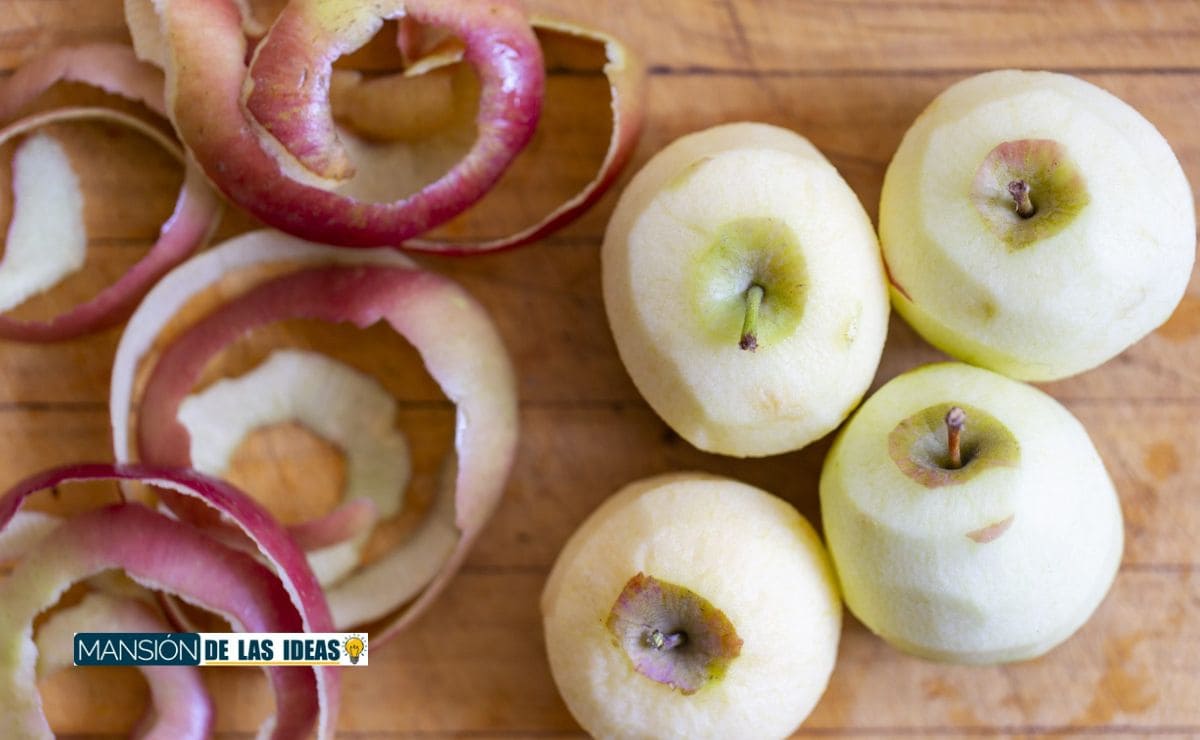 usos cascara manzana