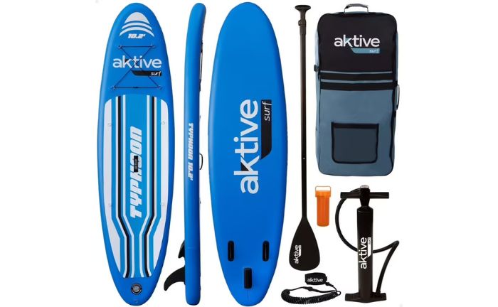 Con la tabla paddle surf hinchable 10.2'' Aktive disfrutarás de este deporte acuático como si fueras un profesional