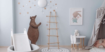 Dormitorio infantil decorado con juegos