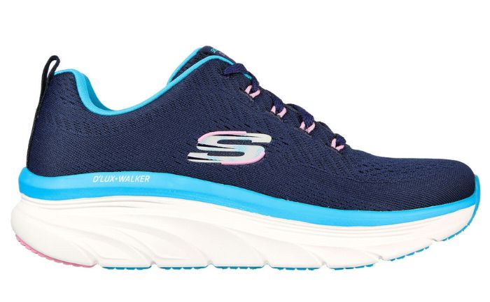 Las Skechers Relaxed Fit D'Lux Walker - Fresh Finesse cuentan con un atractivo diseño en el que su característica suela llama especialmente la atención