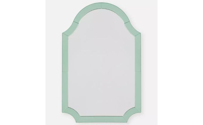 Espejo de Primark Home con marco de vidrio en contraste en color verde agua