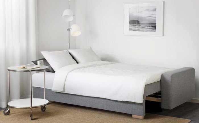 Sofá de 3 plazas GRÄLVIKEN de Ikea convertido en cama