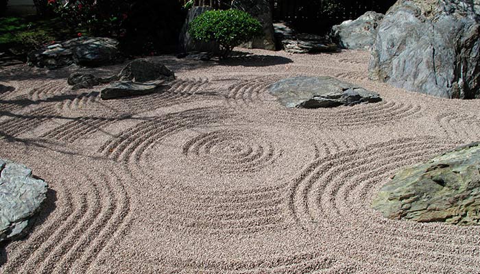 Jardín zen exterior