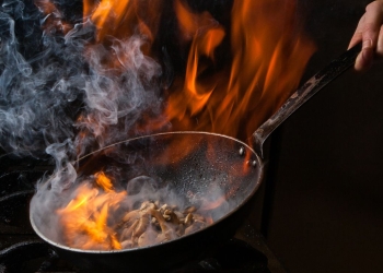 cocina incendio bicarobnato