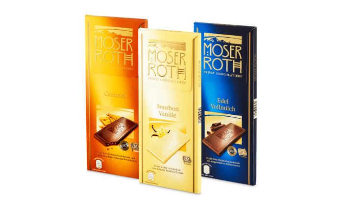 Tabletas chocolate Moser Roth Aldi