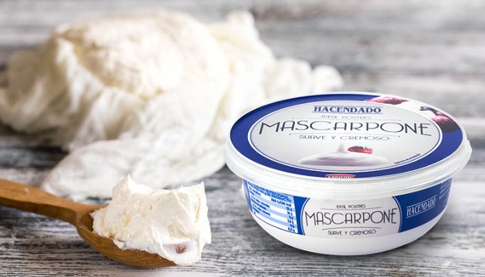 Queso mascarpone Hacendado de Mercadona