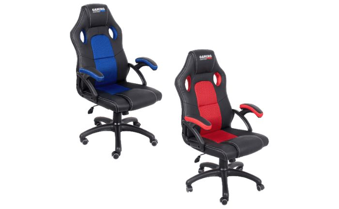 silla Gaming Pro roja y azul aldi
