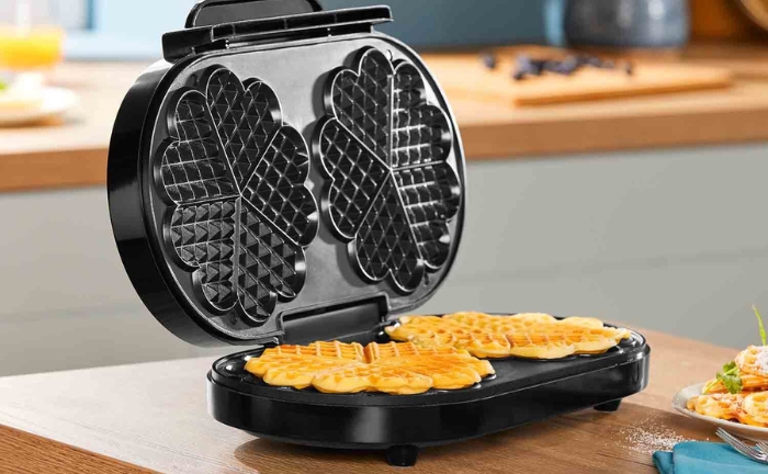 Gofrera doble con forma de corazón de Lidl,