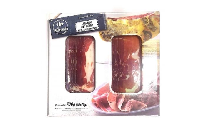 Maletín jamón ibérico cebo aperitivos Carrefour
